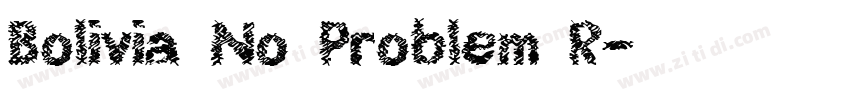 Bolivia No Problem R字体转换